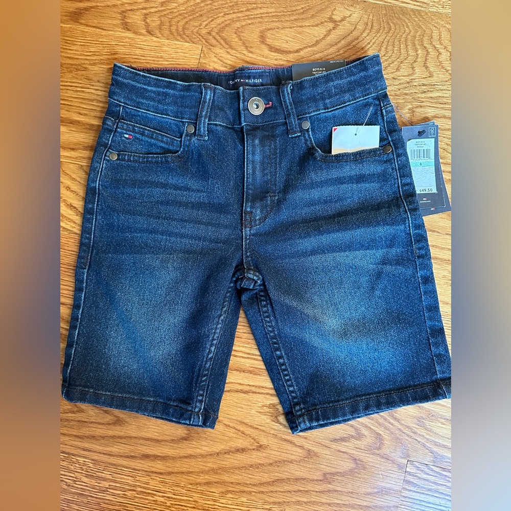 Boys blue denim shorts
